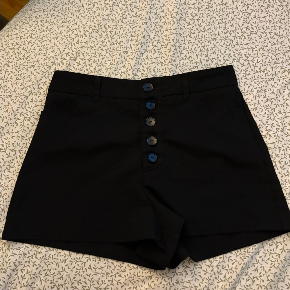 Zara Black High Waist Women's Shorts